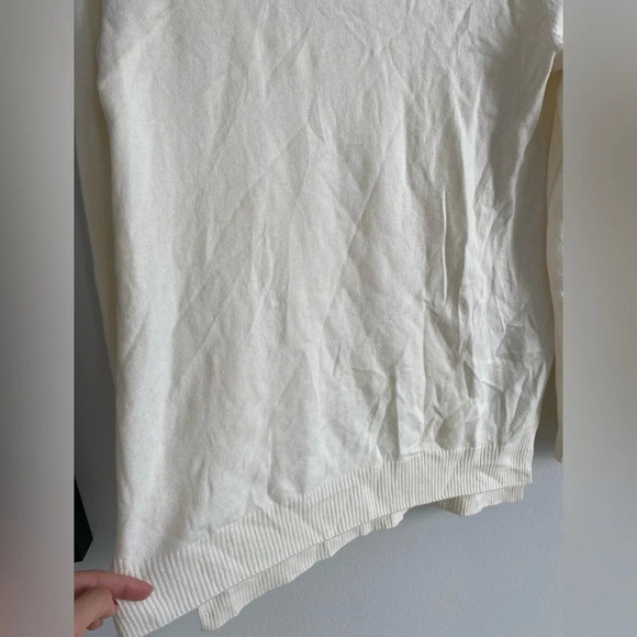 GAP Cream Extra Fine Merino Wool Turtleneck Sweater  Tunic Size S - Picture 6 of 13